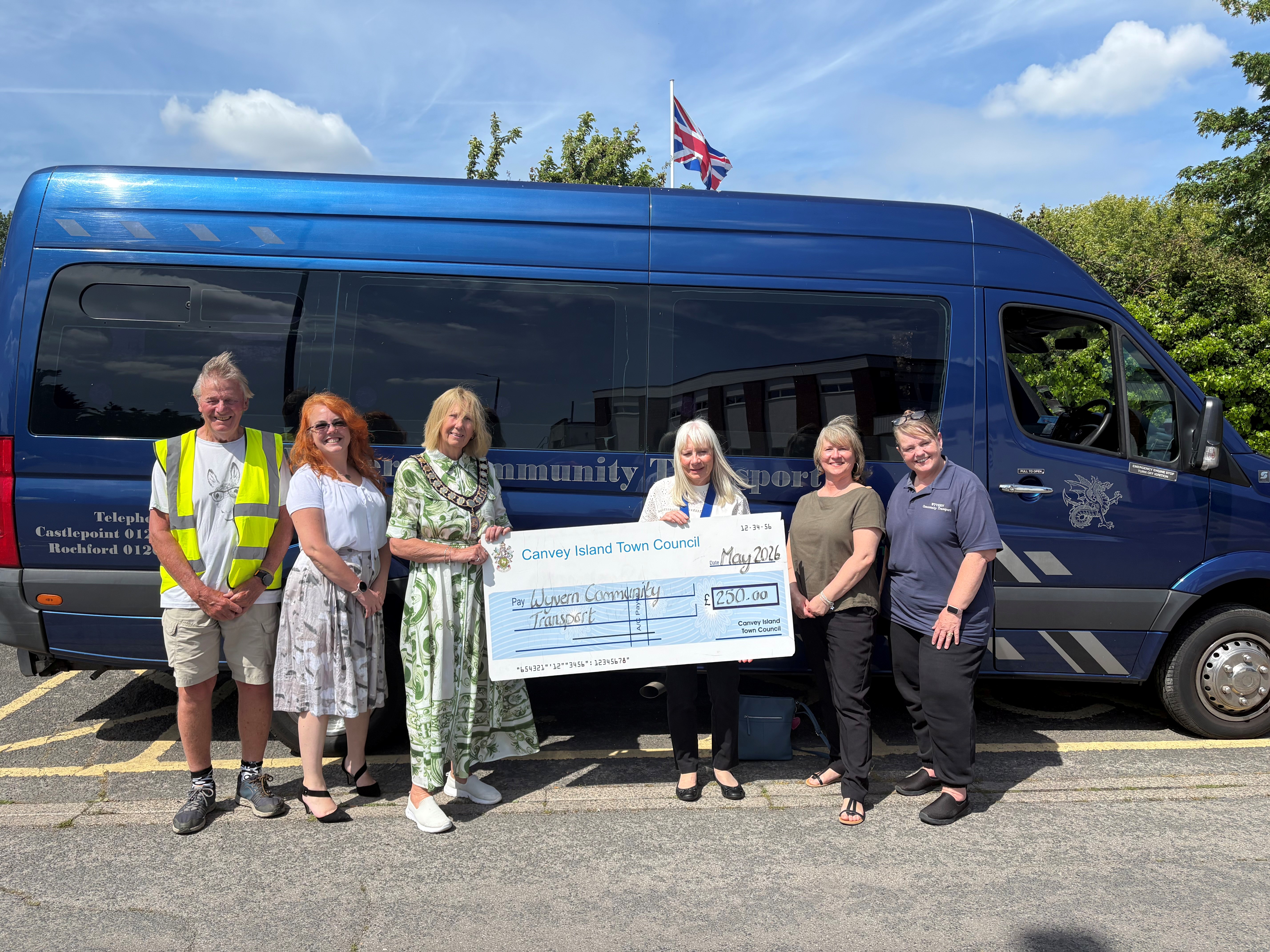 Grant Photo with Wyvern Community Transport